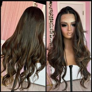 Human Hair Blended Lace Front Wig